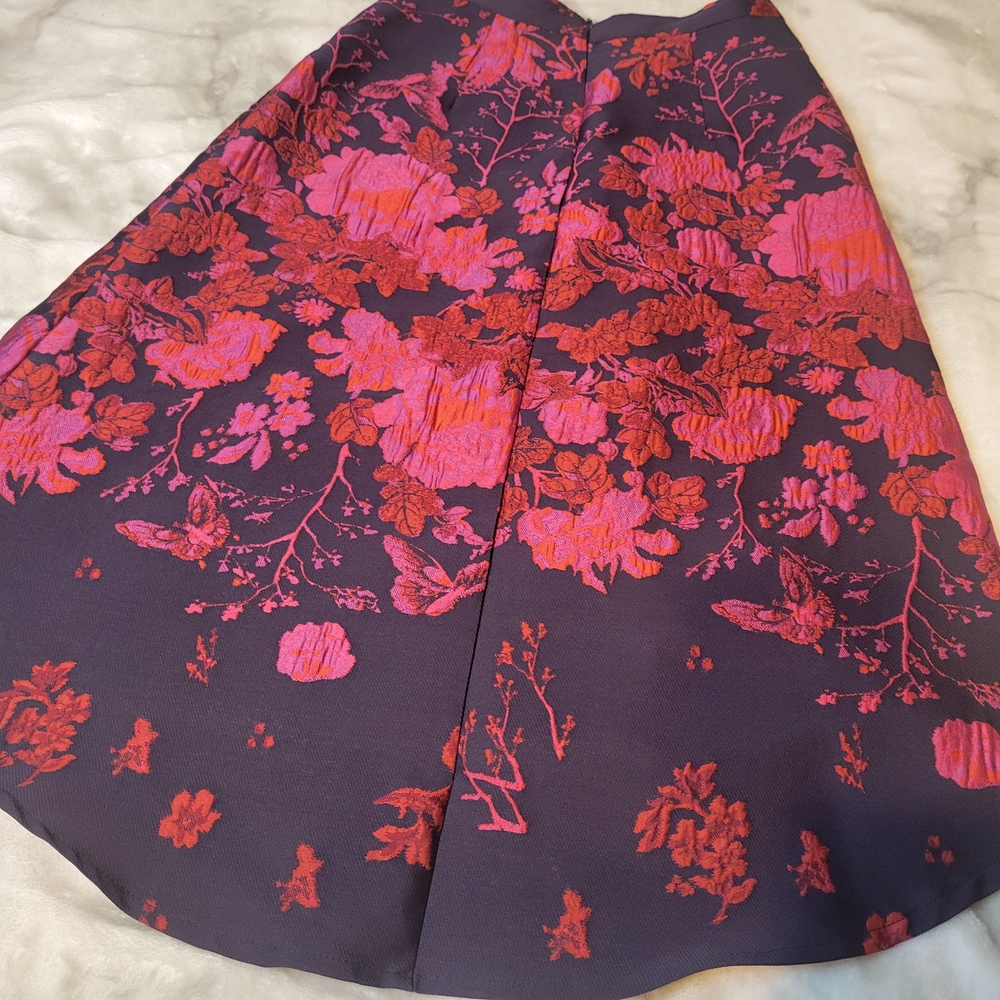 Anthropology Eva Franco High-Low Floral Skirt - Picture 6 of 13